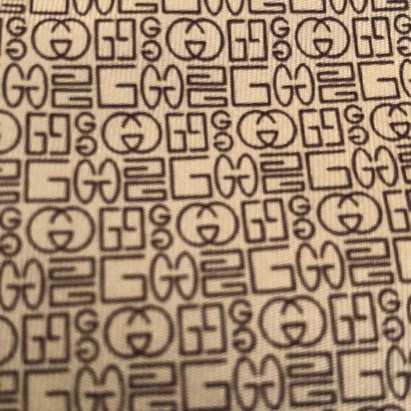 Gucci black and white tie. Silk. Monogram - Picture 2 of 5